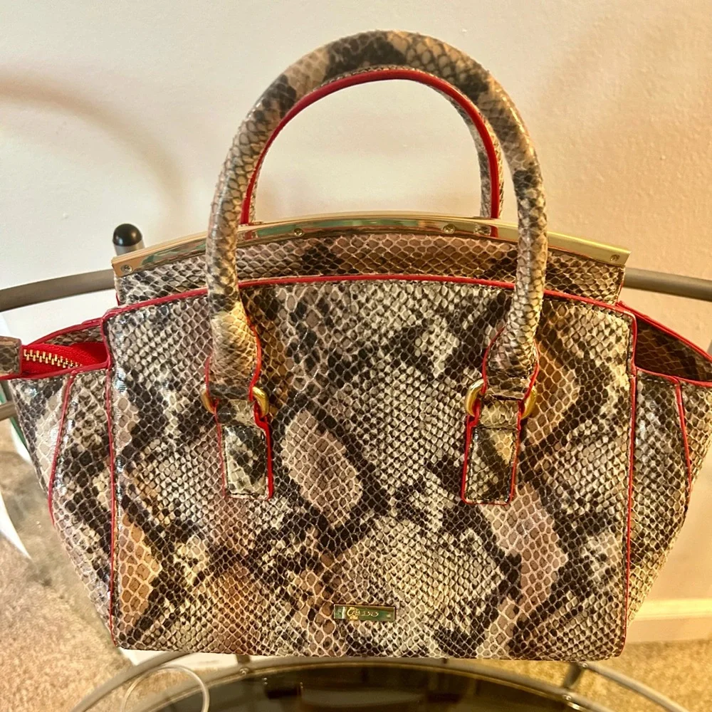Faux Python Mini Handbag - Picture 7 of 9